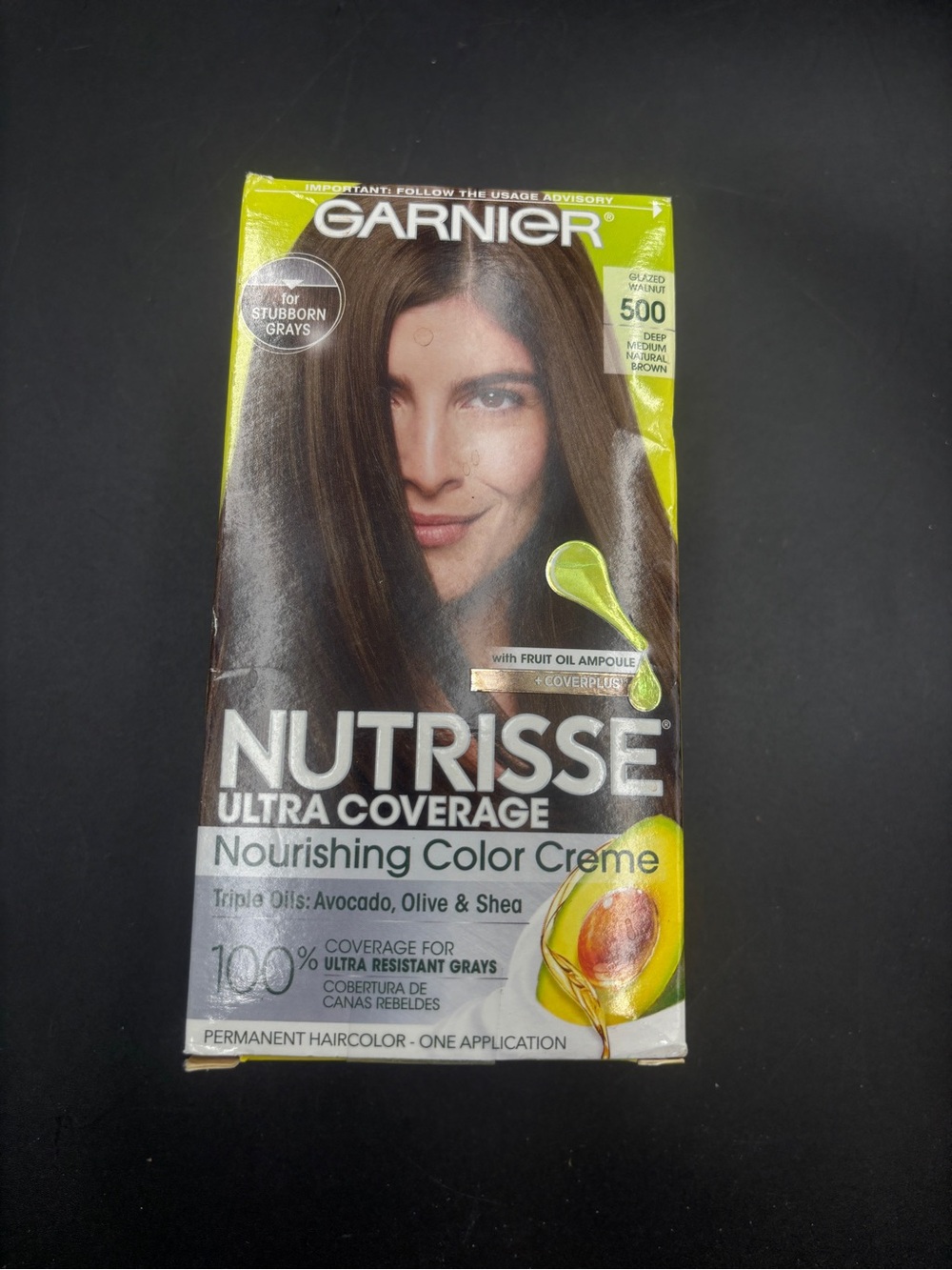 Garnier Nutrisse Hair Color 500 Glazed Walnut-deep Medium Natural Brown